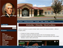 Tablet Screenshot of jeffersonacademy.org